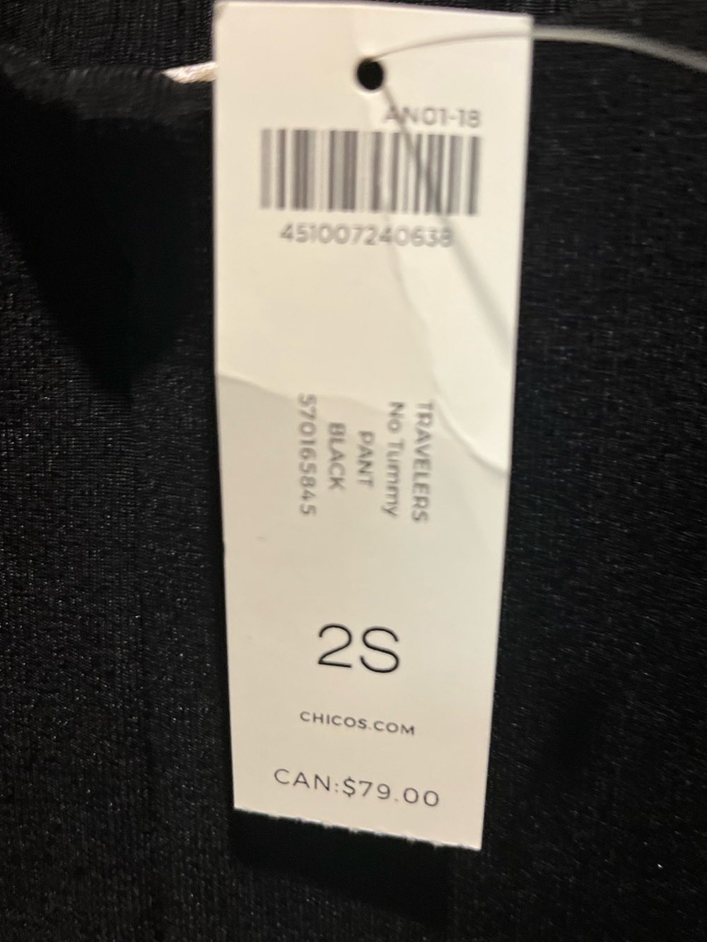 111. NWT WOMENS CHICO’S TRAVELERS 2/L PANTS - Picture 5 of 6